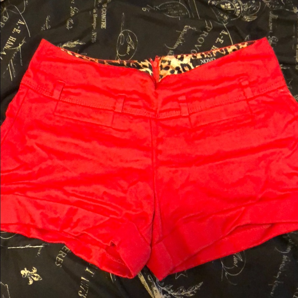 Red Dress Shorts
